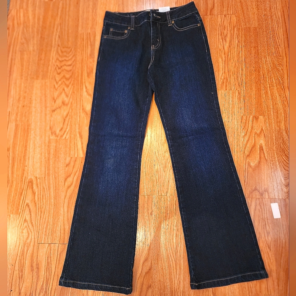 FADED GLORY KIDS BOOTCUT STRETCH DENIM JEANS SIZE 12 Slim